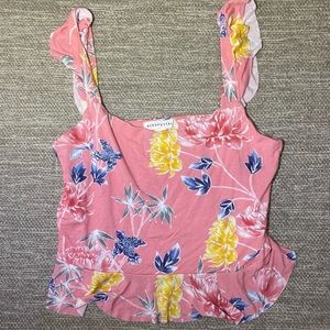 Aeropostale Floral Crop Top